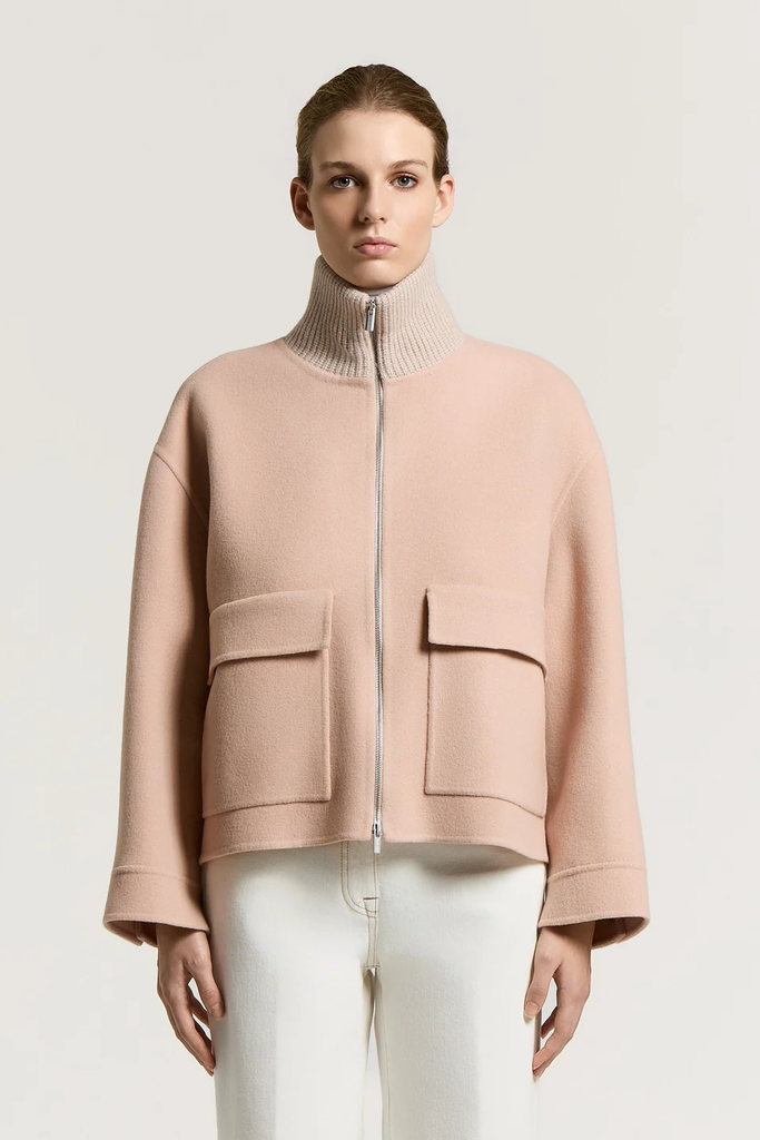 Wool and Cashmere Blend Blouson