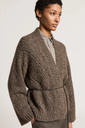 Cardigan in Alpaca Yarn, Wool and Cotton