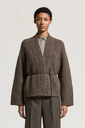 Cardigan in Alpaca Yarn, Wool and Cotton