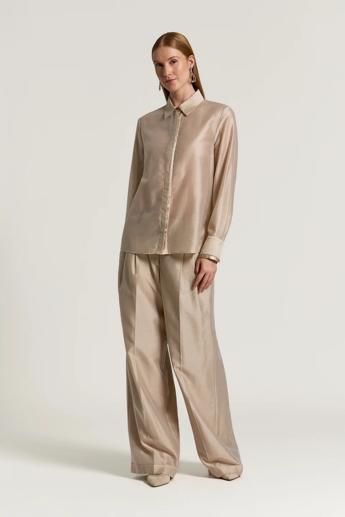 Semi-Gloss Organza Shirt