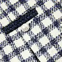 Navy Check Boucle Skirt 