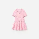 Pink Knitted Cape Dress