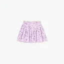 Pink Pointelle Ribbed Knit Skirt