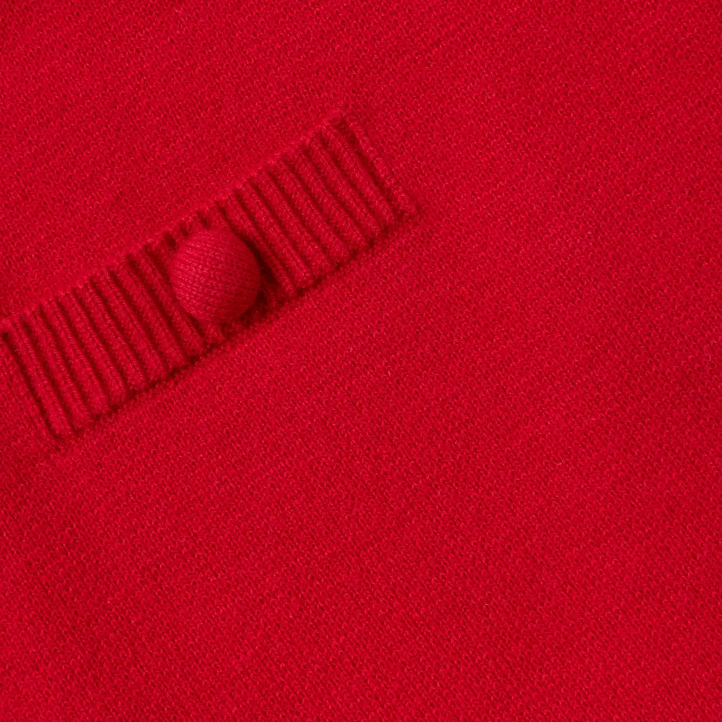 Red Flower Trim Skirt