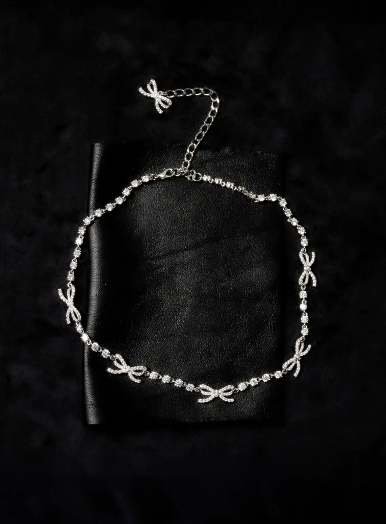 Crystal Bow Necklace