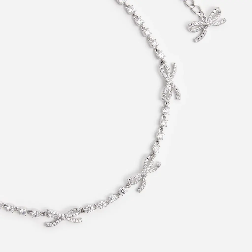 Crystal Bow Necklace