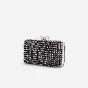 Multi Crystal Chainmail Clutch
