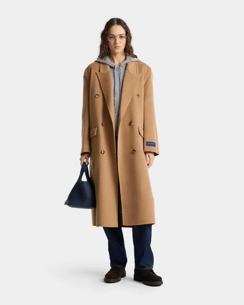 Double Faced Cashmere Coat Camel