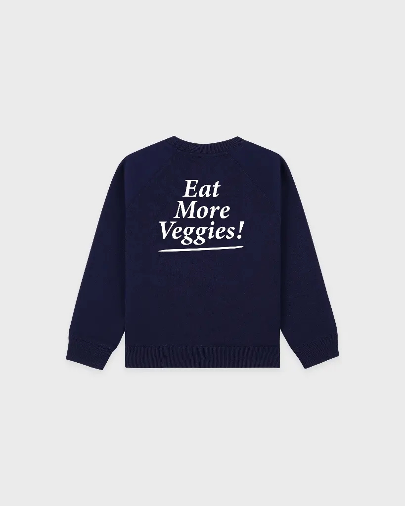 Eat More Veggies Kids Crewnecw 