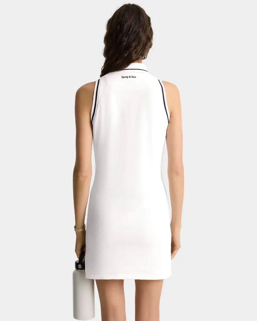 Eden Crest Pique Polo Dress White