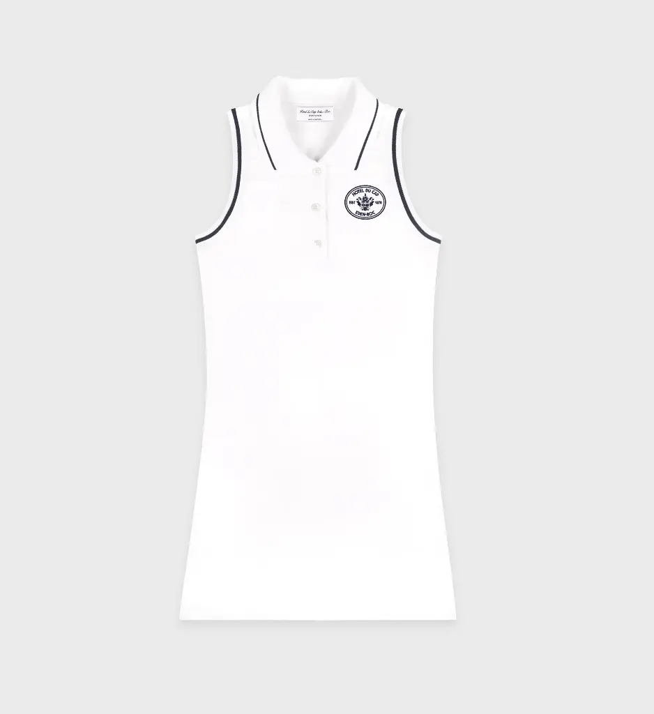 Eden Crest Pique Polo Dress White