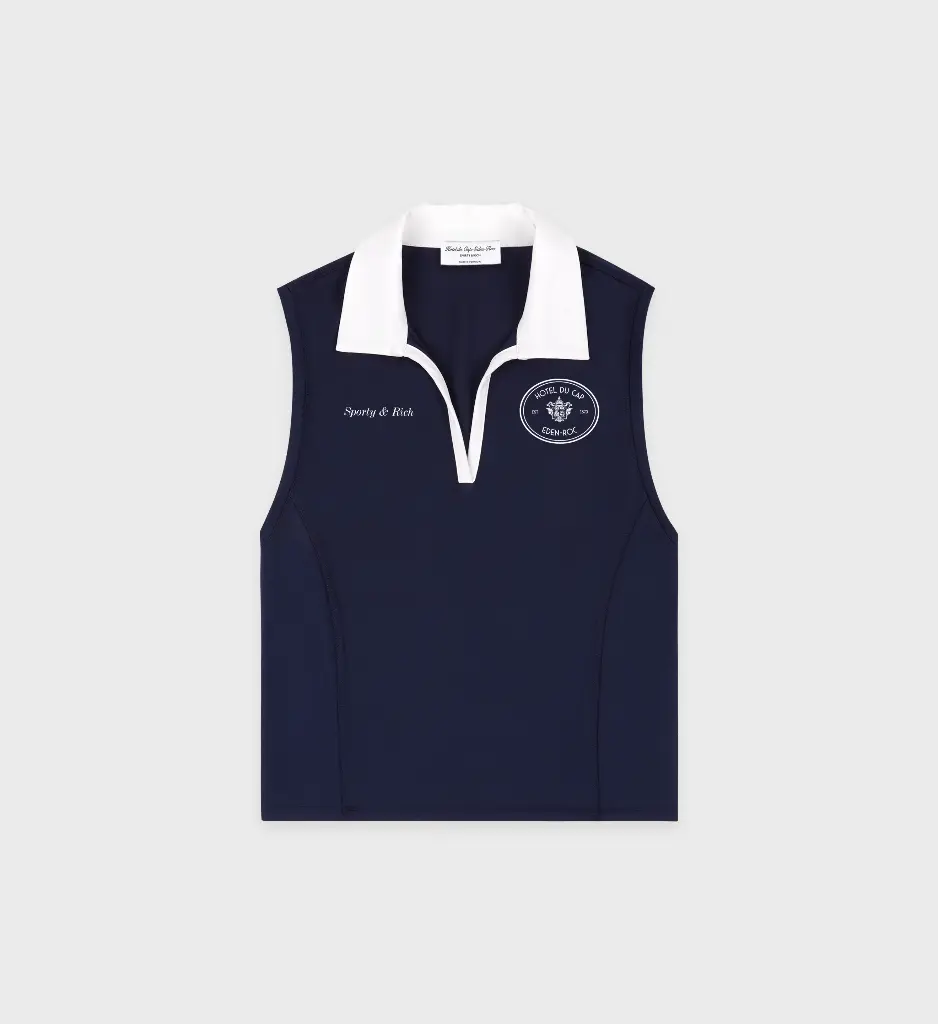 Eden Crest Sports Polo Vest Dark Navy