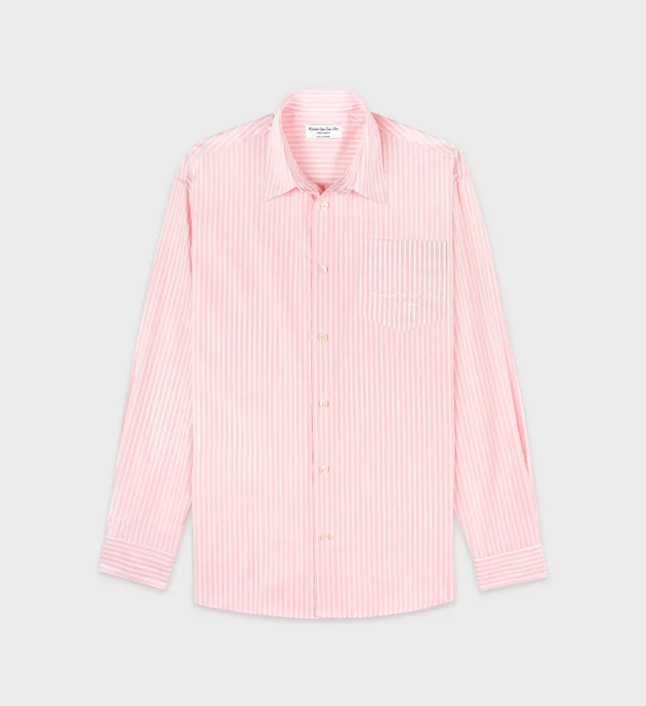 Eden Script Oversized Shirt Pink
