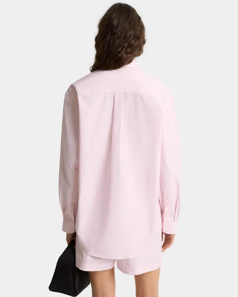 Eden Script Oversized Shirt Pink