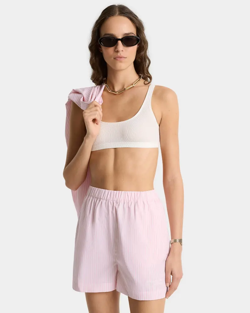 Eden Script Poplin Short Pink