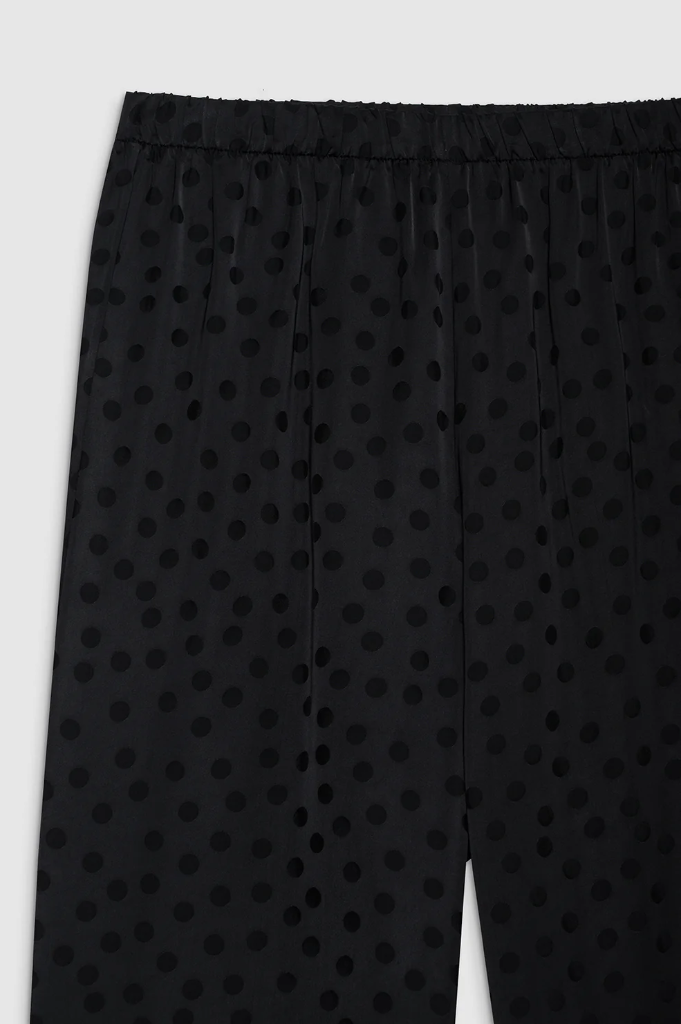 ELAIN PANT - BLACK DOT JACQUARD