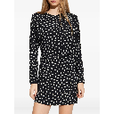 HAVEN DRESS - BLACK AND WHITE DOT JACQUARD