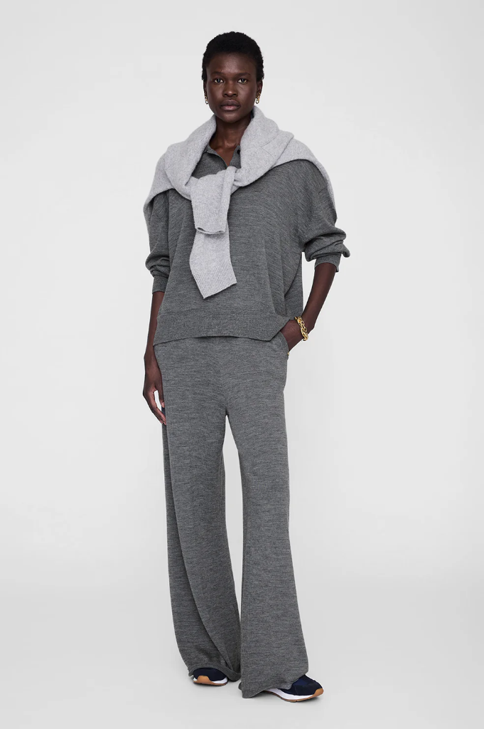 ADLEY PANT - MEDIUM HEATHER GREY