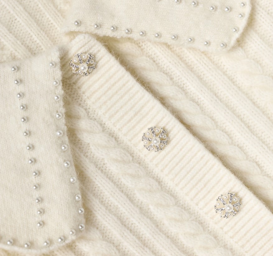 Cream Alpaca Cardigan