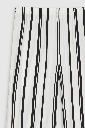 Elain Pant - Ivory And Black Monogram Stripe