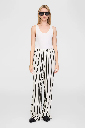 Elain Pant - Ivory And Black Monogram Stripe