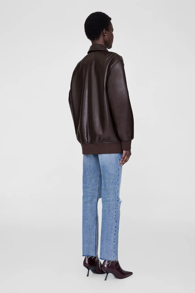 KELANIE JACKET - DEEP BROWN
RECYCLED LEATHER