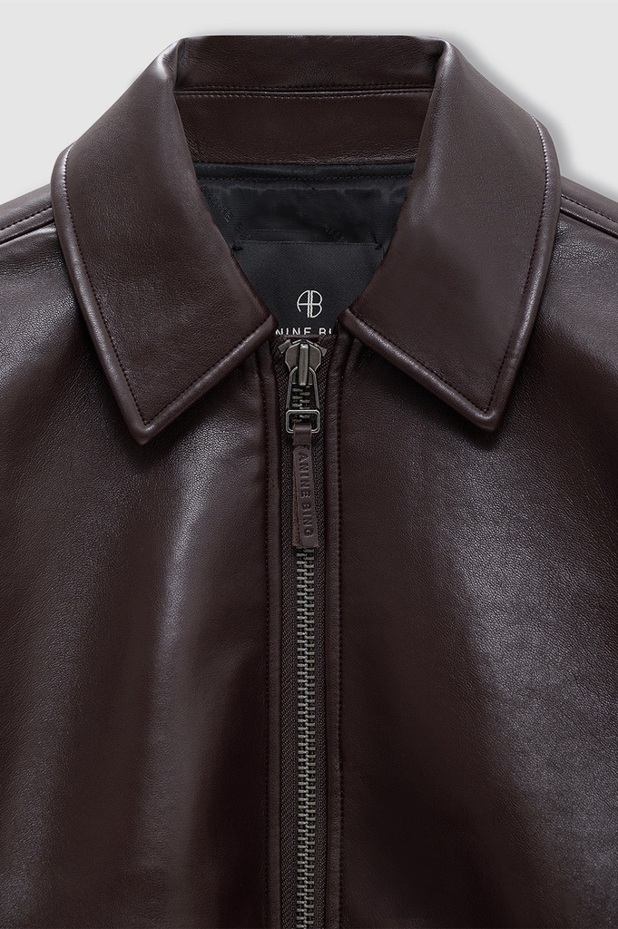 KELANIE JACKET - DEEP BROWN
RECYCLED LEATHER