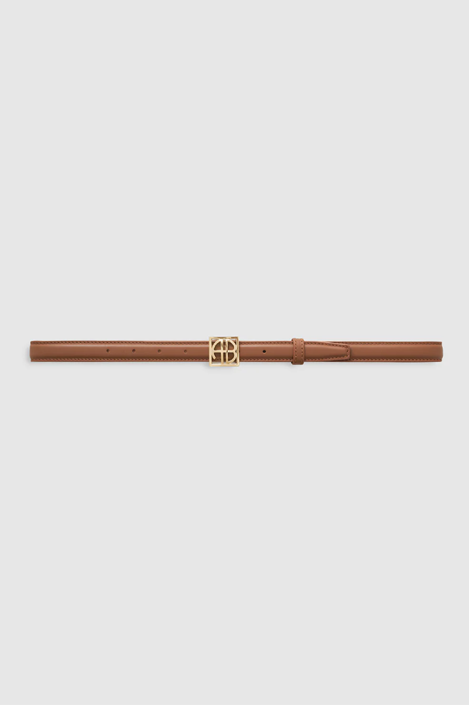 Monogram Belt - Cognac