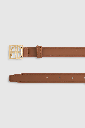 Monogram Belt - Cognac