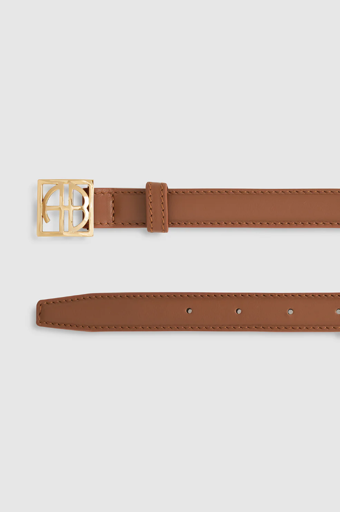 Monogram Belt - Cognac