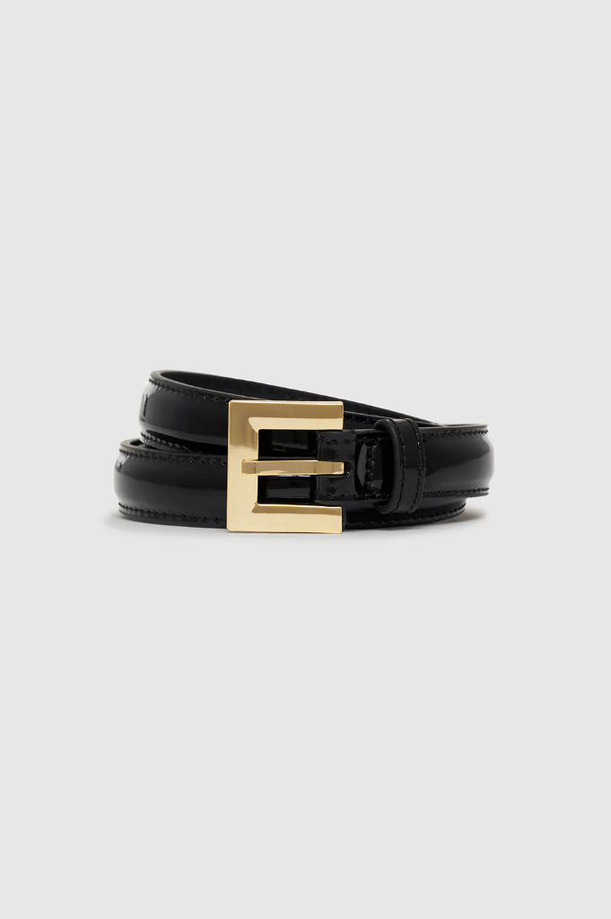 Nicola Belt - Black Patent