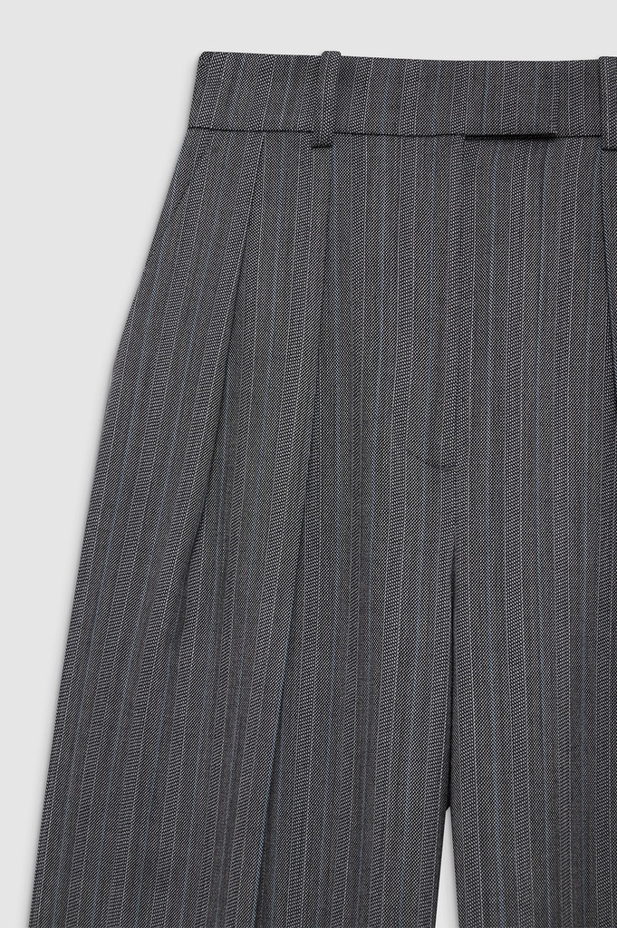 Lou Trouser Black And Grey Stripe 