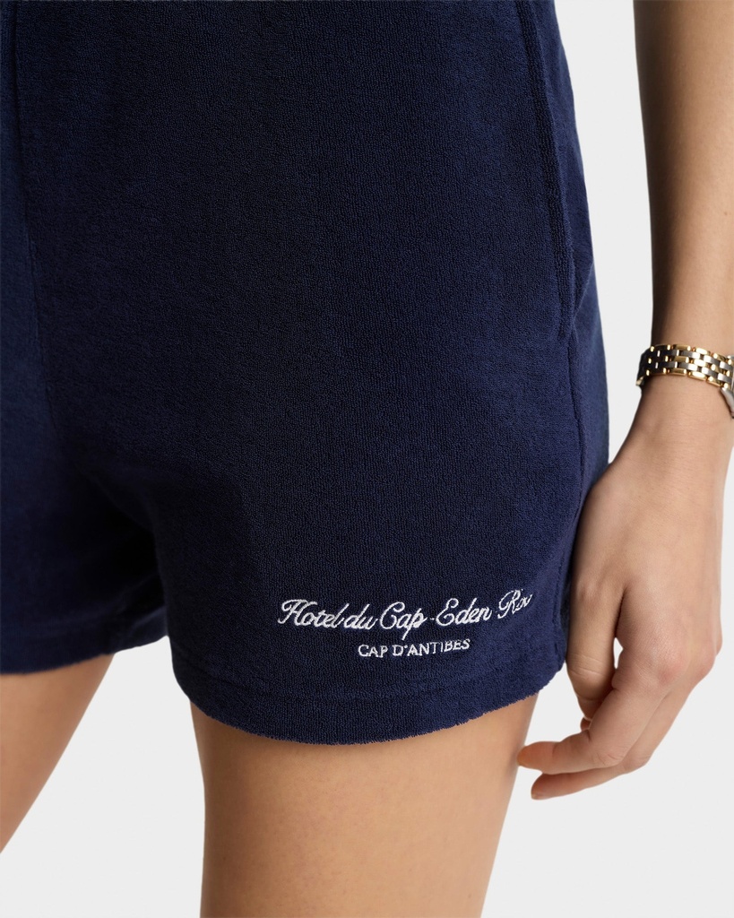 Eden Script Terry Short Dark Navy 