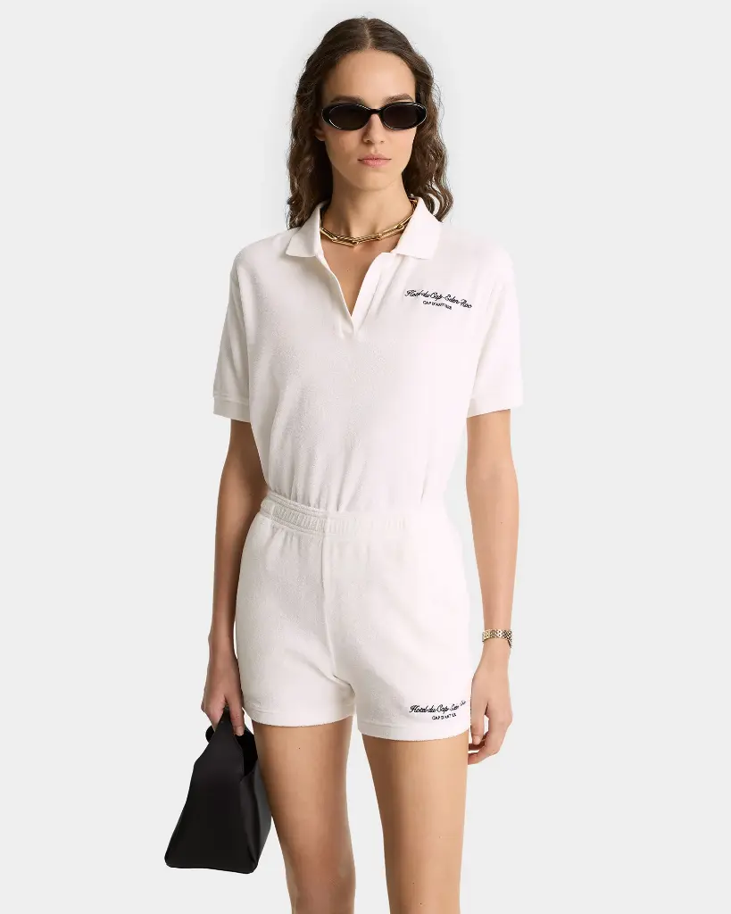 Eden Script Terry Short White 