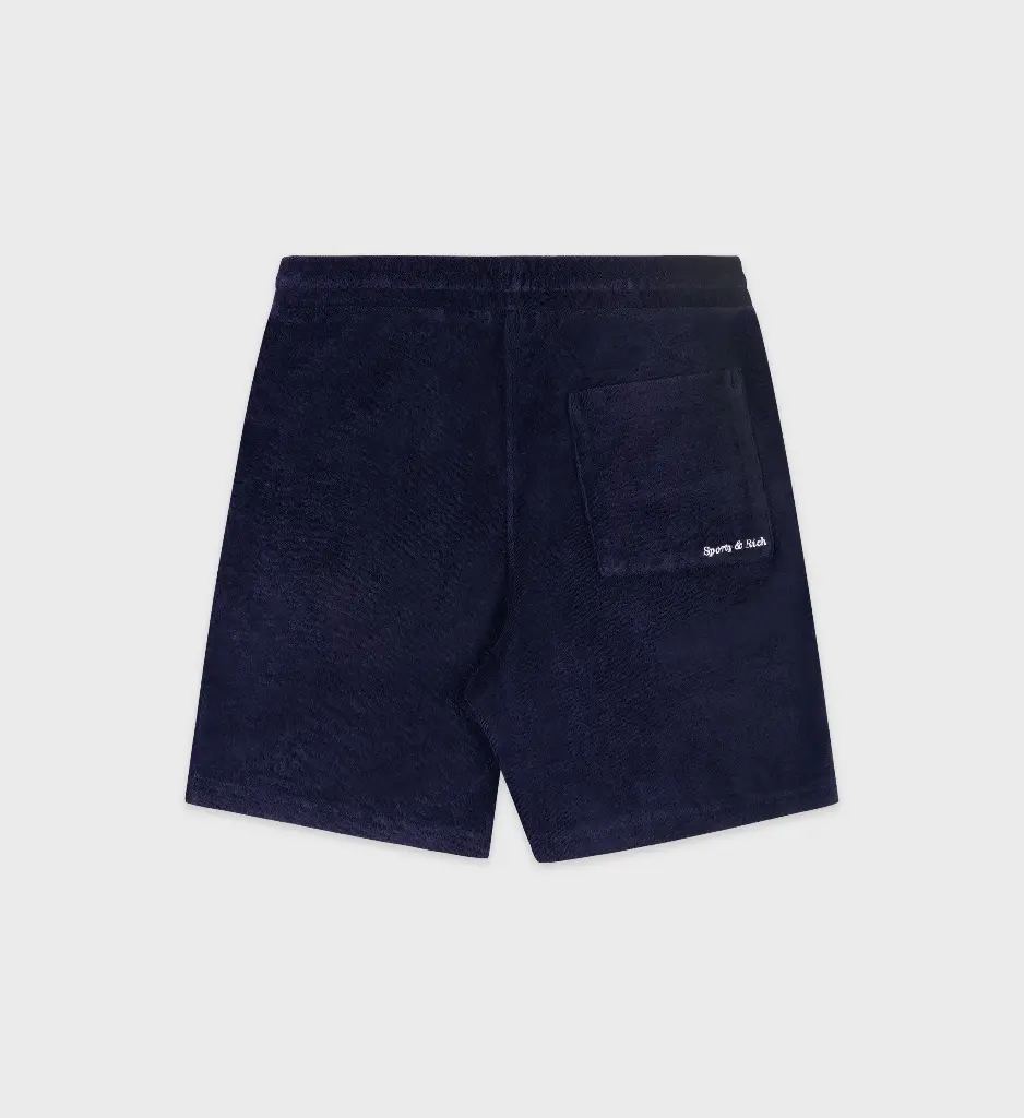 Eden Script Unisex Terry Short blue