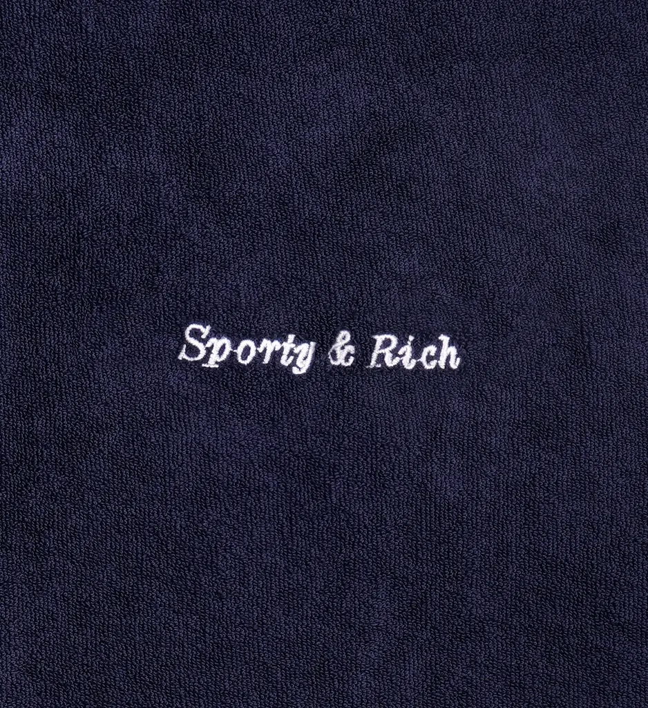 Eden Script Unisex Terry Short blue