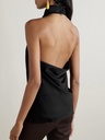 SATIN HALTERNECK TOP