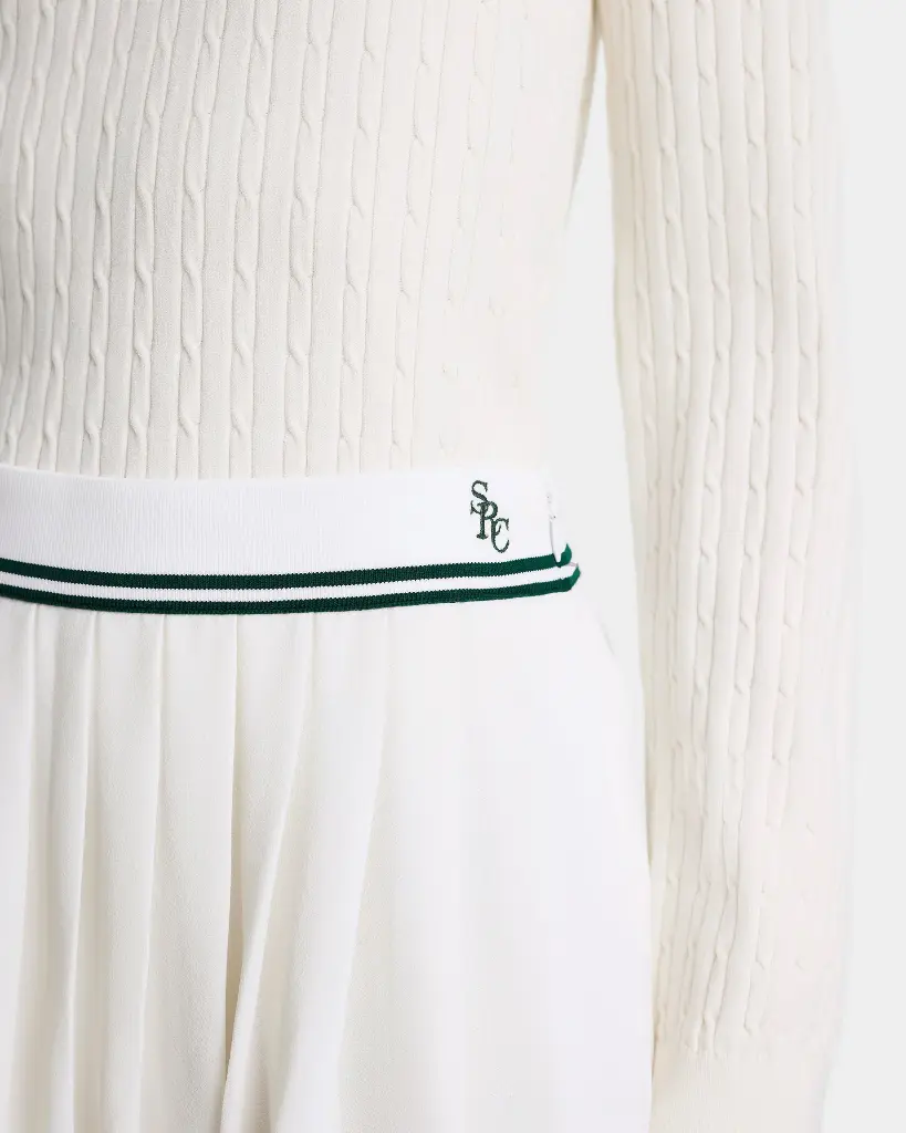 SRC Abigail Skirt White and Green