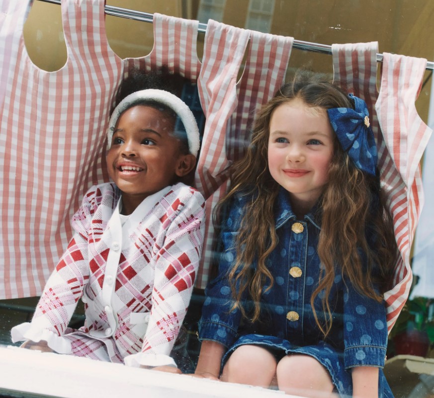 Polka Dot Denim Jacket