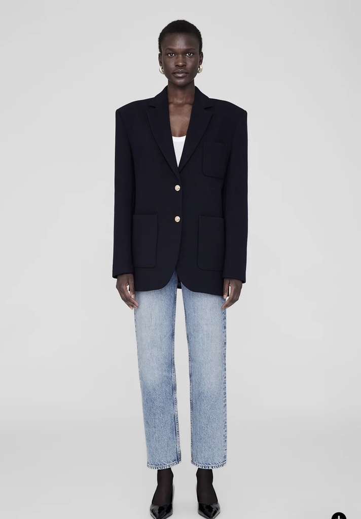 Kinsley Wool-Blend Single-Breasted Blazer