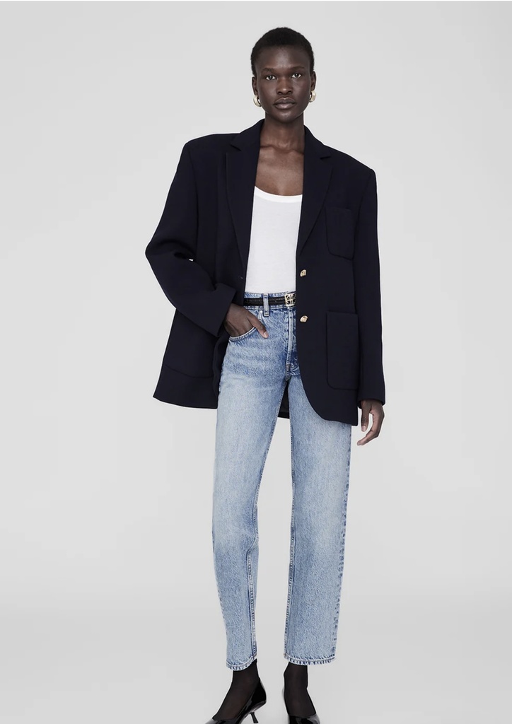 Kinsley Wool-Blend Single-Breasted Blazer