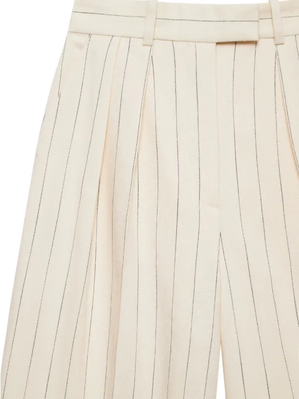 Lou Trouser - Cream And Black Stripe