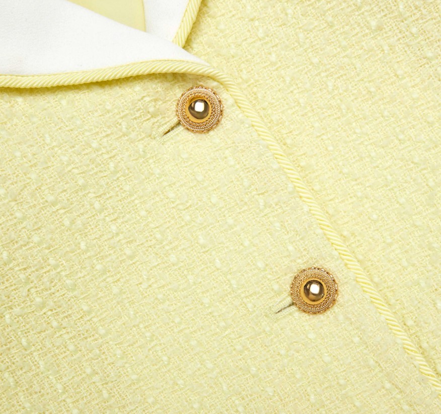 Yellow Boucle Jacket