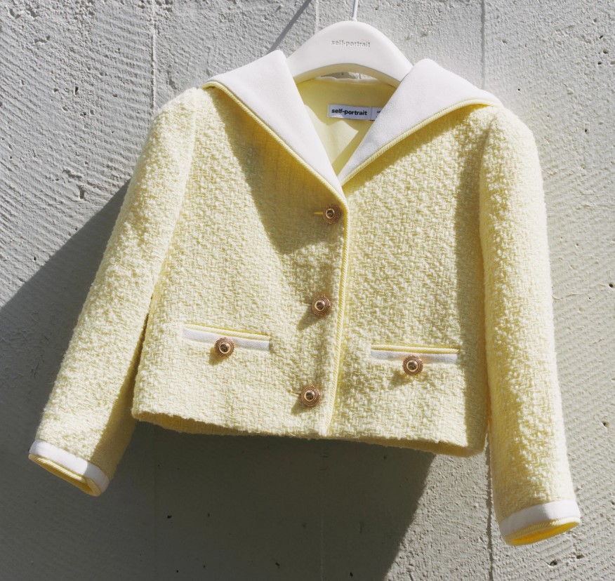 Yellow Boucle Jacket