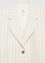 Sara Blazer -Cream And Black Stripe 