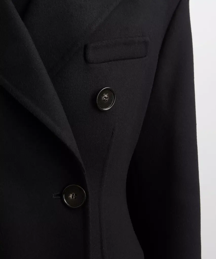 Double Face Coat in Black