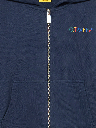 Bts Arrow Ruler Hoodie Zip Navy Blue - M