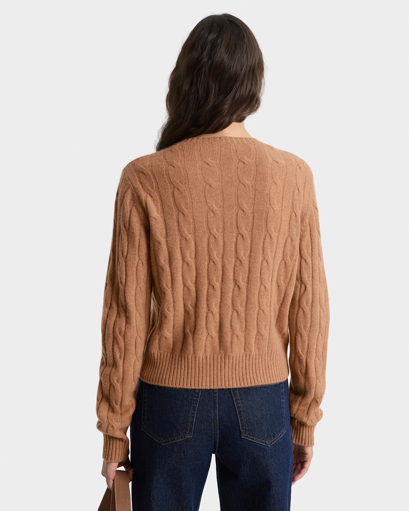 SCR Cableknit Cashmere Cardigan