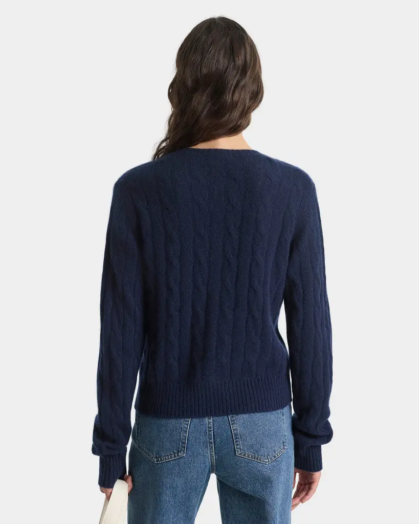 SCR Cableknit Cashmere Cardigan