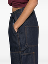 Belted Loose Fit Denim In Navy